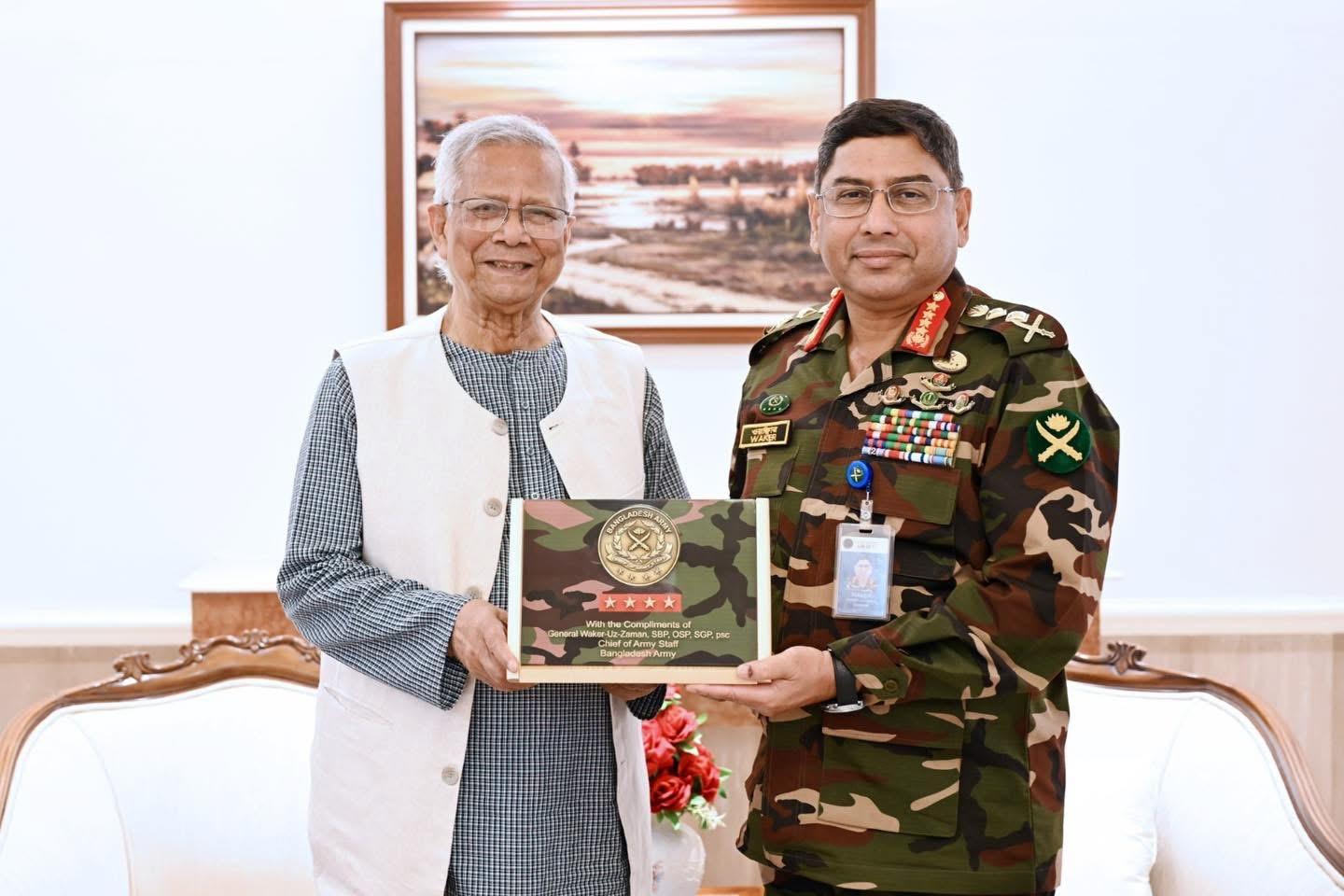 প্রধান উপদেষ্টার সঙ্গে সেনাপ্রধানের সাক্ষাৎ